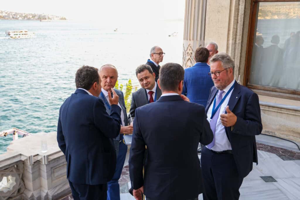 Networking among the participants on the Bosphorus at Çırağan Palace
