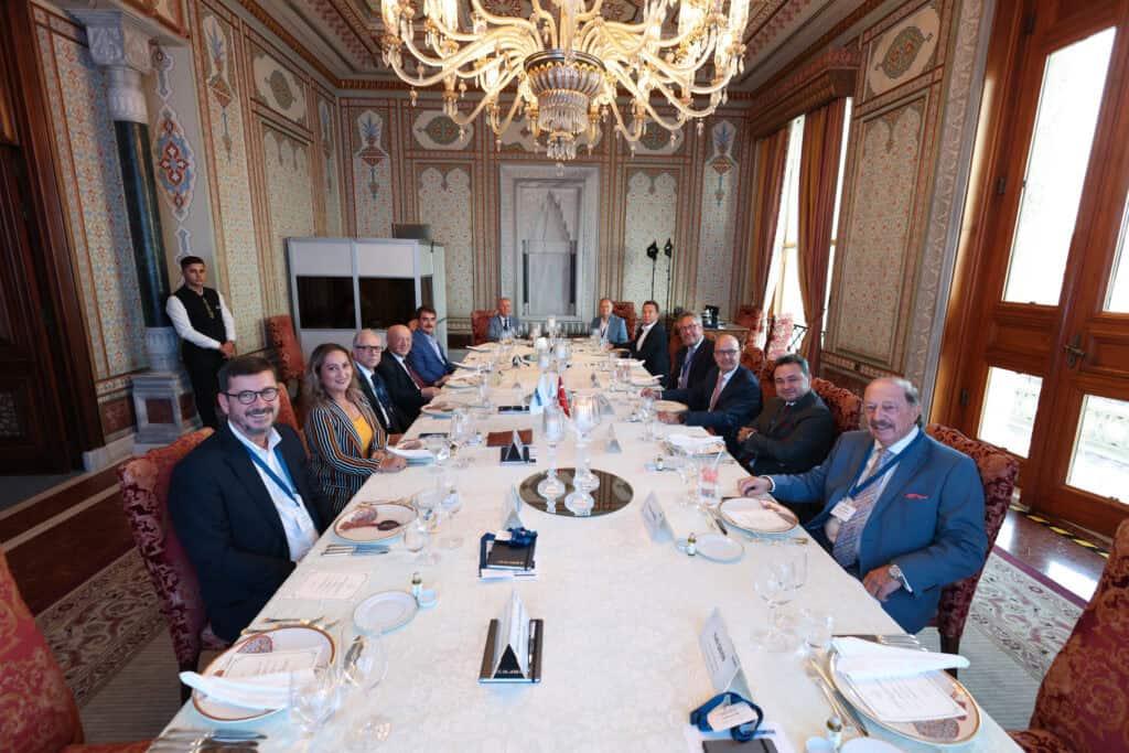 The meeting room at Çırağan Palace Kempinski Istanbul during the closing part of the programme